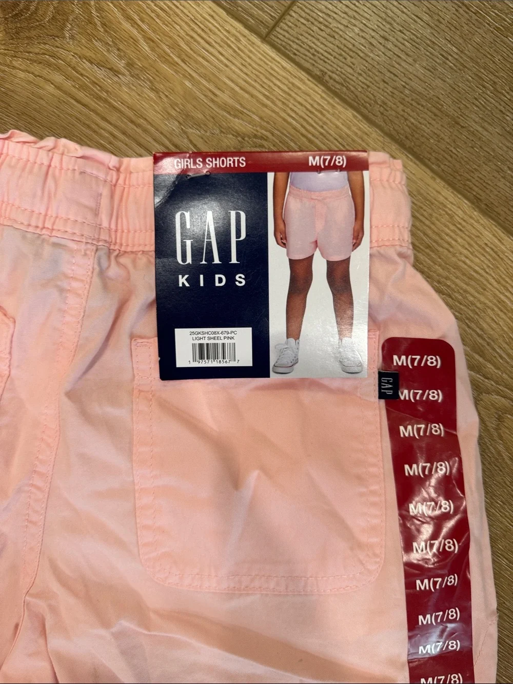 GAP Light Pink Girls' Drawstring Casual Shorts